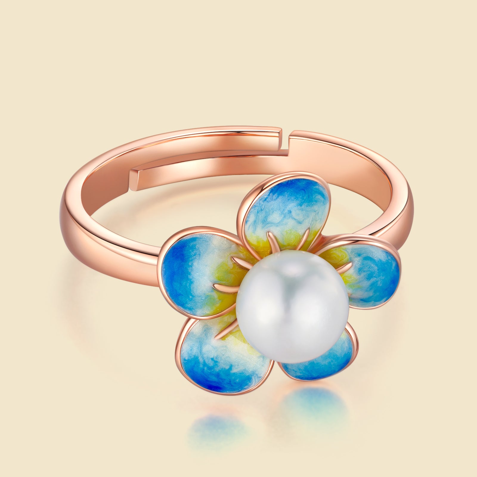 Sea Bloom Pearl Ring