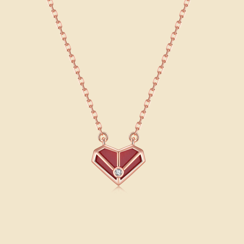 DelHeart Enamel Crystal Necklace