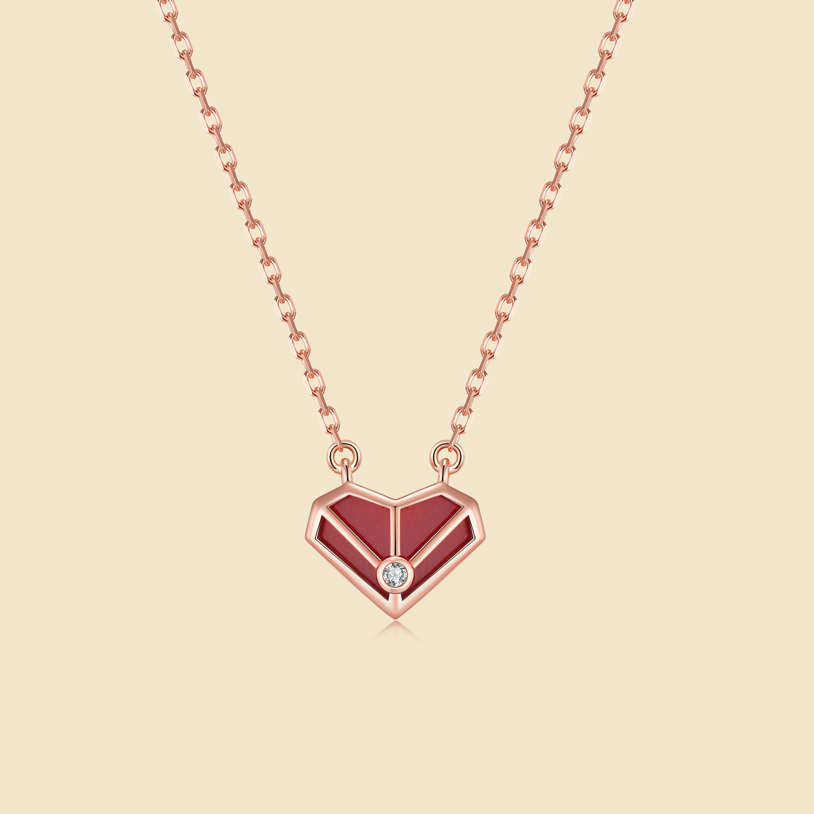 DelHeart Enamel Crystal Necklace