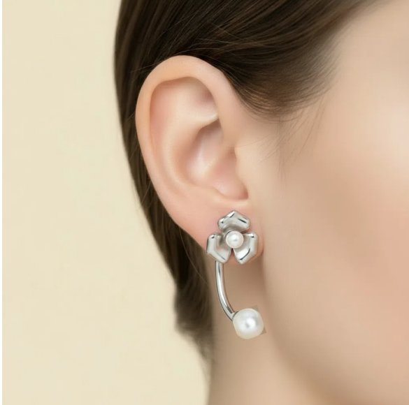 Pearl Blossom Echo Studs