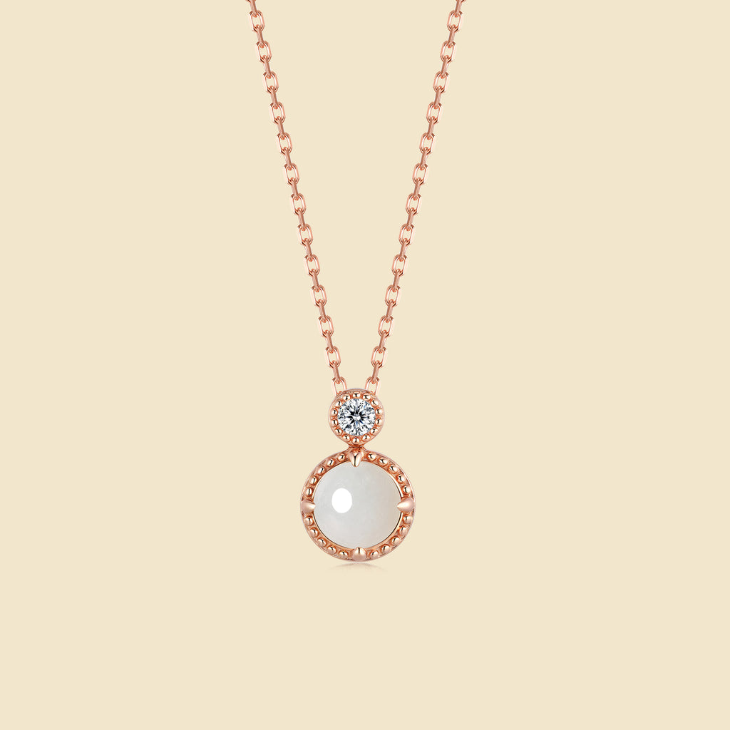 Starlight Lunar Jade Pendant Necklace