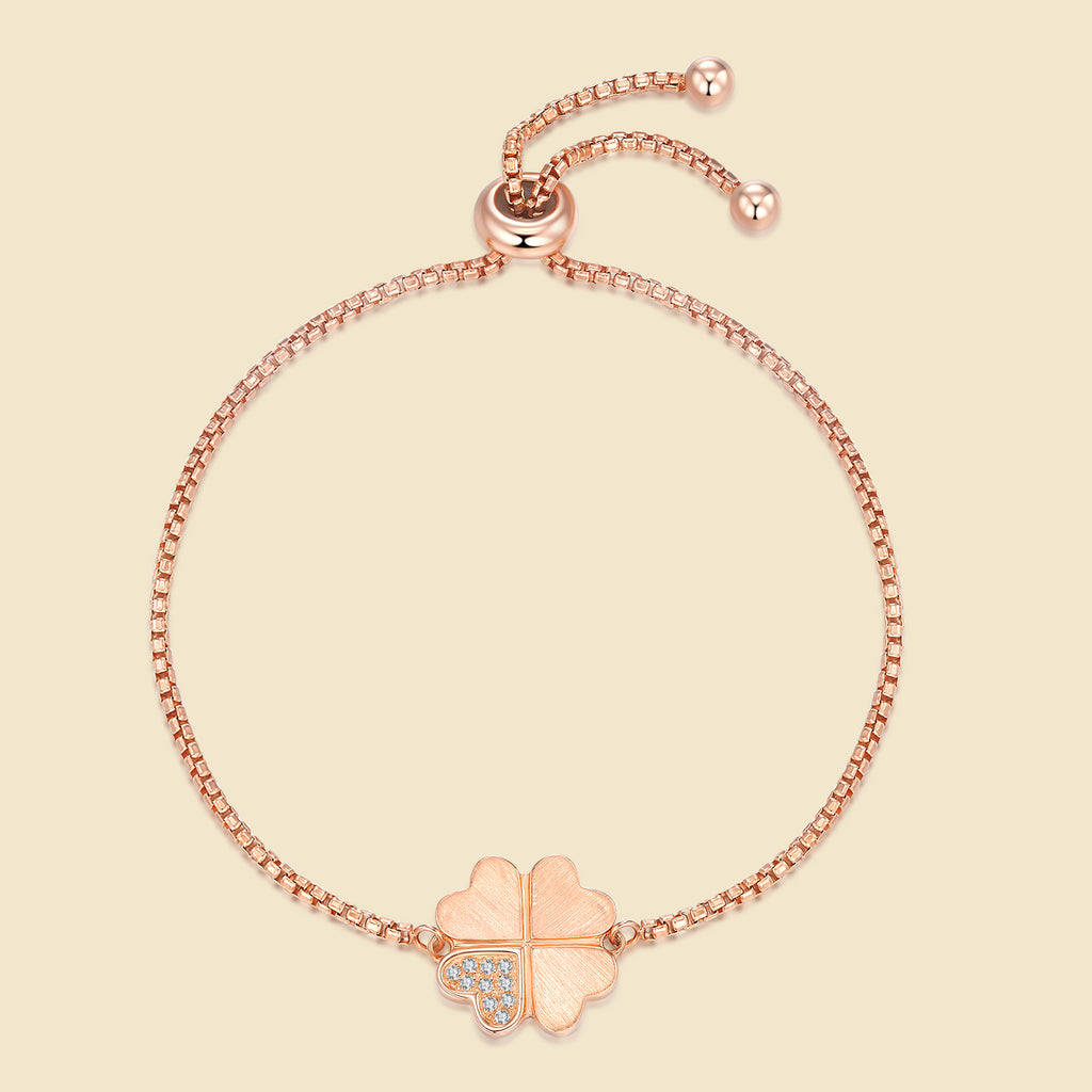 Auspiced Four-Leaf Wish Bracelet