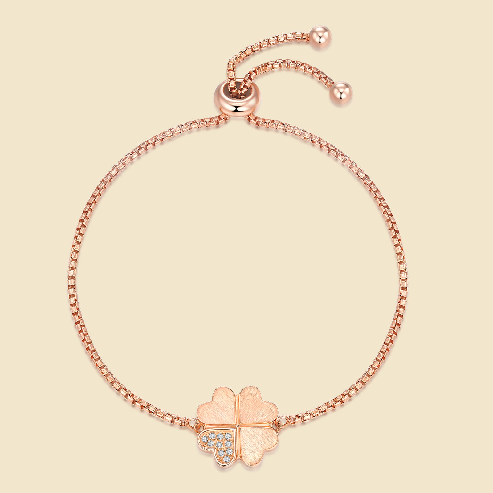 Auspiced Four-Leaf Wish Bracelet