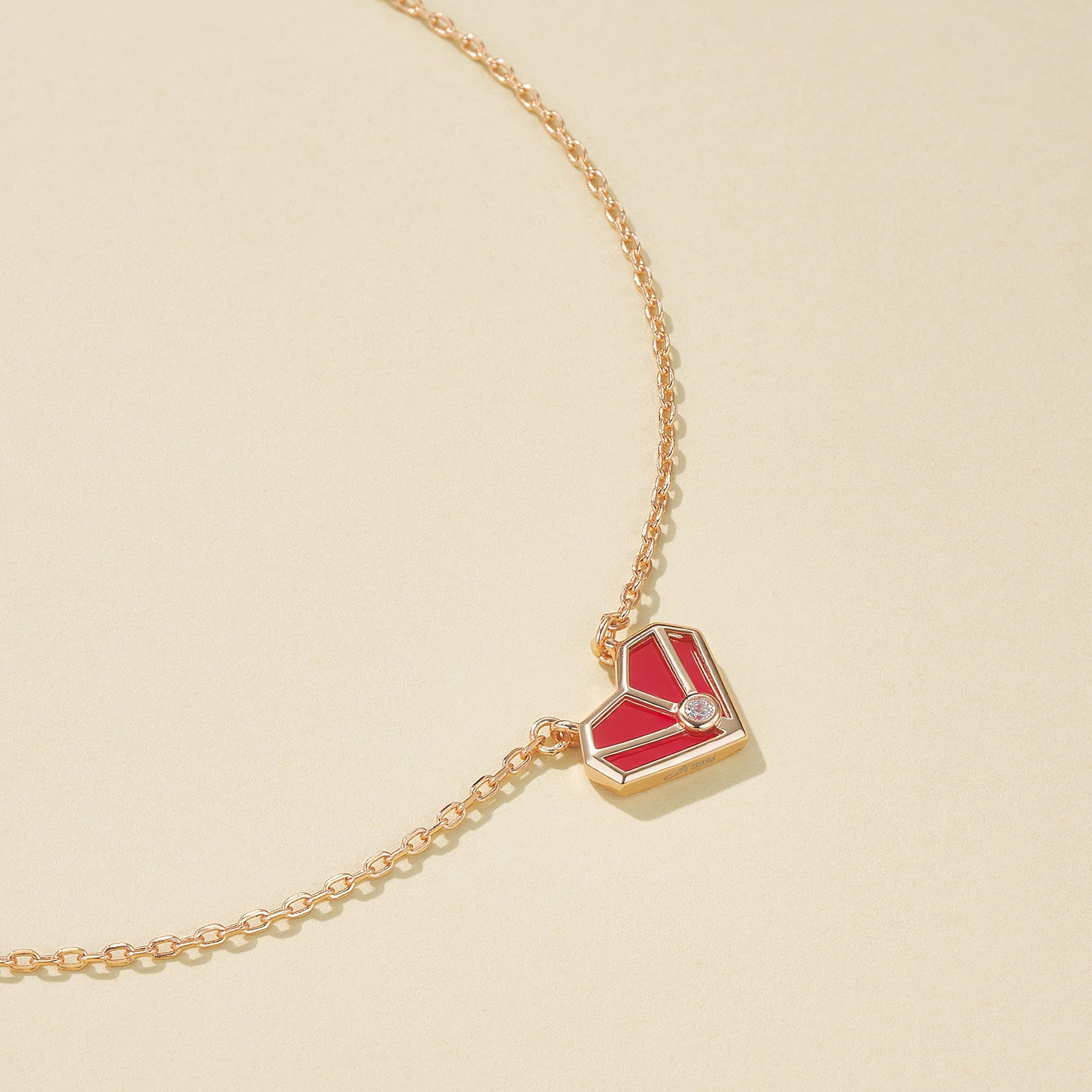 DelHeart Enamel Crystal Necklace