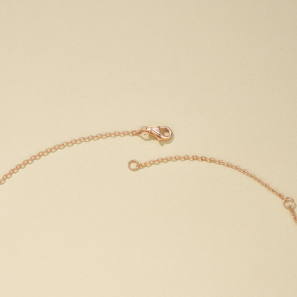 Lustrous Rhombic Garnet Pendant Necklace