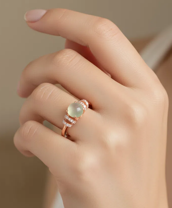 Moon's Blessing Jade Ring