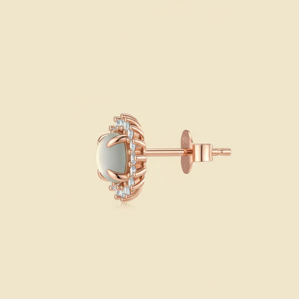 Lunar Jade Radiance Studs