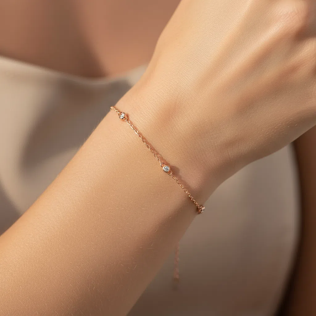 Crystal Stellar Chain Bracelet